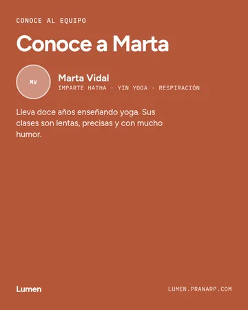 Post de presentación de una profesora con las clases que imparte y una breve biografía.